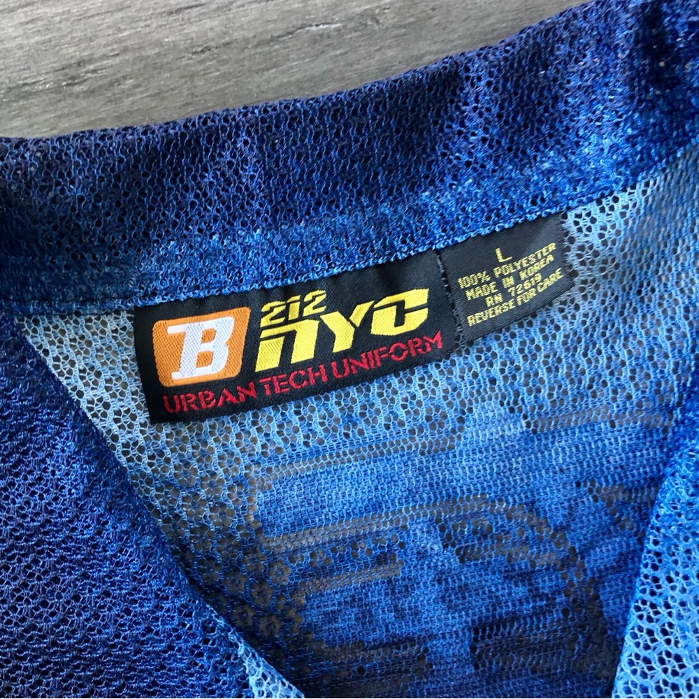 ❤️ LAST DAY Vintage Y2K B212 NYC Japanese Pagoda Mesh S/S Button Down Shirt - Picture 9 of 13